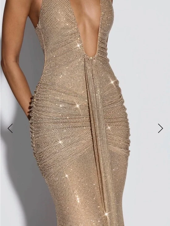 ROSETTA MAXI DRESS Gold - Picture 5 of 5